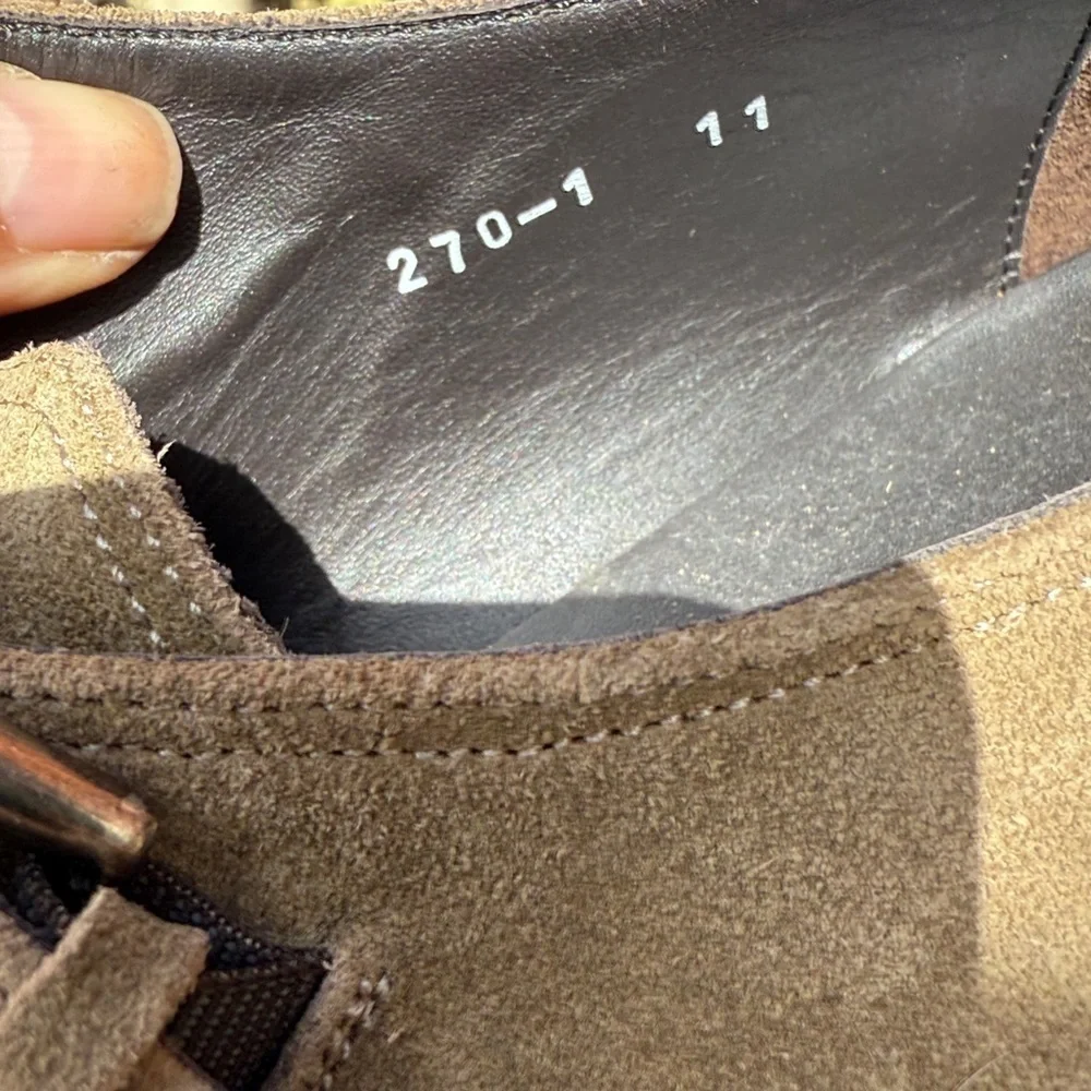 ▶️ To Boot New York ◀️ Bower Mid Brown Suede Monkstrap MSRP $450